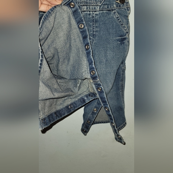 Vintage Osh kosh bgosh Denim jean overalls 12 months - Picture 4 of 5
